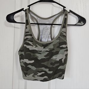 PINK Camouflage Racerback Sports Bra Size L